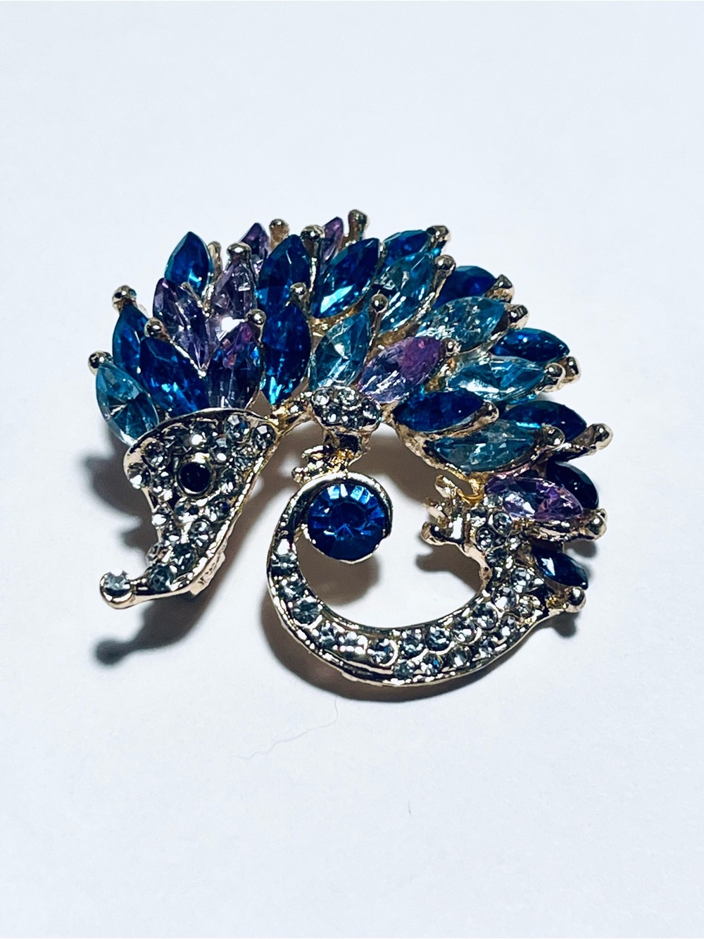Multicolored Rhinestone Hedgehog Pin Brooch Pendant, Women Jewelry, Hedgehog